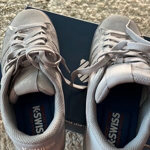 K-Swiss Gray Sneakers Sleek Minimalist Design